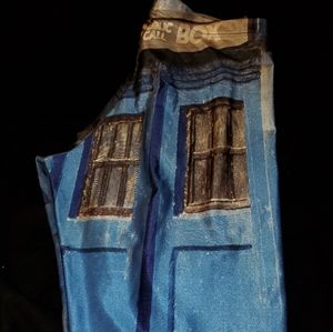 Dr Who Police call box tardis black milk leggings